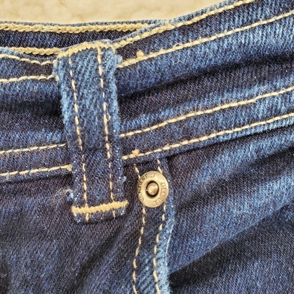 Vtg Gloria Vanderbilt Dk Wash Blue Jeans Wmns 8M 25x30 Hi Waist Tapered 90s Y2K - Picture 7 of 10